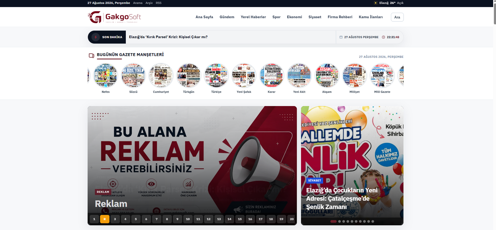 GakgoSoft Haber Yazılımı
